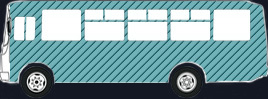 Брендирование салона автобуса средней вместимости 30м